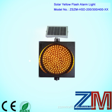 12 Inch LEDs Flashing Solar Yellow Flash Warn Light / Solar Road Flasher